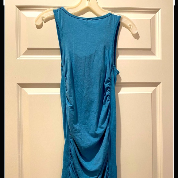 A spandex, blue dress - Picture 2 of 2